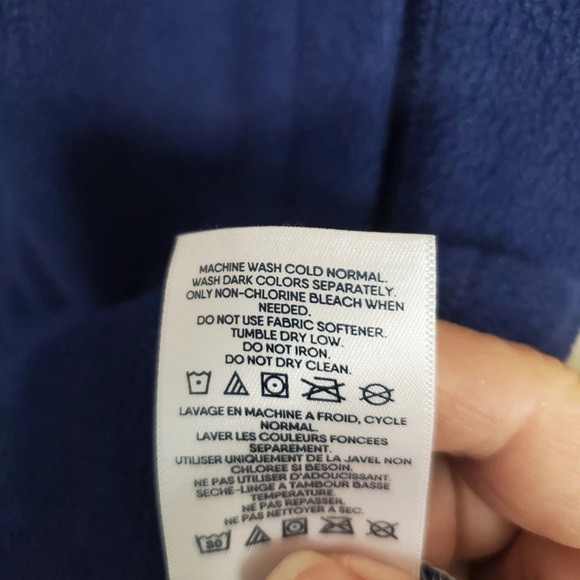 Lands' End Fleece Mock Neck Quarter Zip Fair Isle Dress Plus  Size 3X 24W 26W - Picture 8 of 9